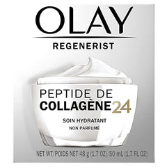 Olay Regenerist Collagen Peptide 24 Hour Face Moisturizer with Vitamin B3, Niacinamide, Fragrance-Free 50 ML + Micro-Sculpting Cream Travel/Trial Size Gift Set