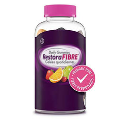 RestoraFIBRE Daily Prebiotic Fibre Gummies - Fibre Supplements For Men And Women, Naturally Sourced Inulin, Promotes Regularity And supports Healthy Digestive system, Gentle Constipation Relief For Adults, 30 Count