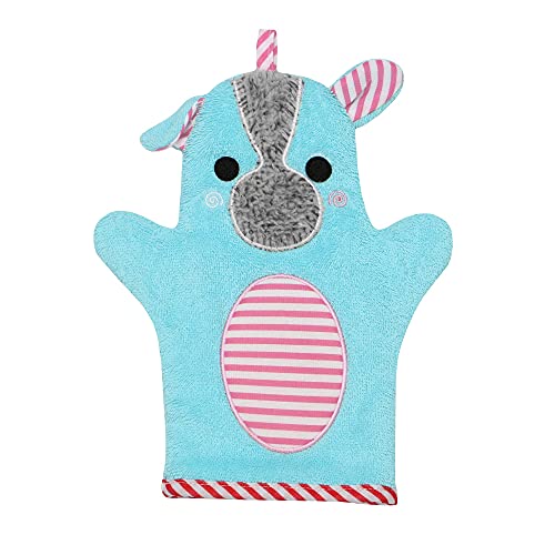 Zoocchini Baby Snow Terry Bath Mitt - Yoko Yorkie 0-18M