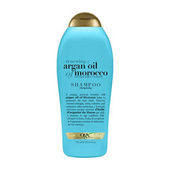 OGX Renewing + Argan Oil of Morocco Hydrating Hair Shampoo, Cold-Pressed Argan Oil to Help Moisturize, Soften & Strengthen Hair, Paraben-Free with Sulfate-Free Surfactants, 25.4 Fl Oz