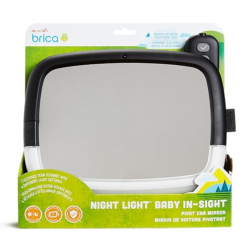 Brica Night Light Baby in-Sight Pivot Mirror, black (61443) – Zecoya