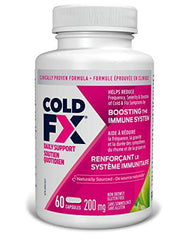 COLD-FX Daily Support, support your immune system with North American Ginseng Extract, Helps Reduce Frequency, Severity and Duration of Cold and Flu Symptoms, Daily Immune System Booster, 60 Capsules