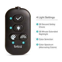 Brica Night Light Baby in-Sight Pivot Mirror, black (61443)