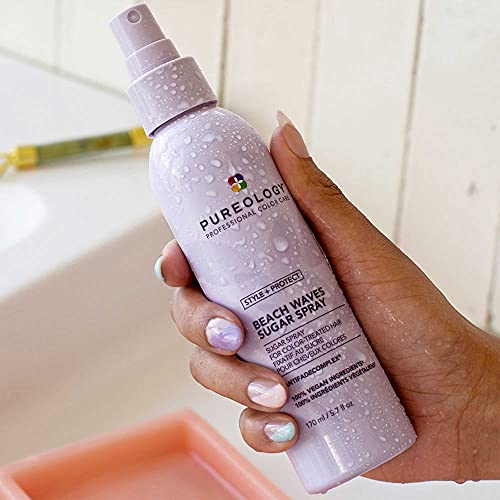 Pureology Beach Waves Sugar - Texturizing Spray for Color-Treated Hair | Sulfate-Free | Vegan - 170 Milliliters