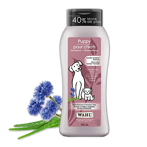 Wahl Canada Puppy Shampoo, Plant Derived Shampoo in Cornflower Aloe to Gently Cleanse and Protect Your Puppy's Delicate Skin, Paraben-Free, 700ml, Model 58320 , PURPLE