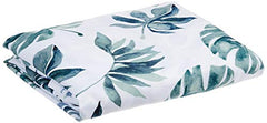 NoJo Super Soft Green & White Palm Leaf Nursery Crib Fitted Sheet