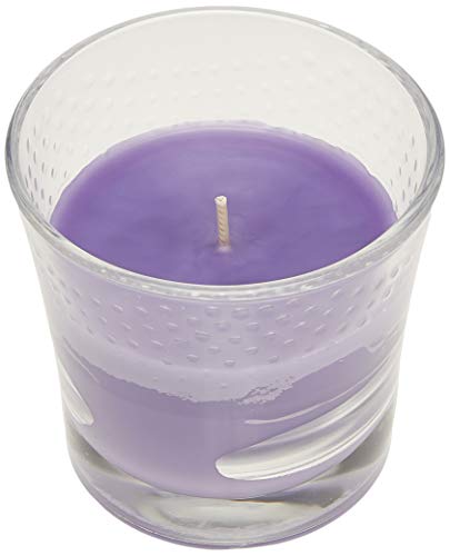 Glade Scented Candle, 2-in-1 Jubilant Rose and Lavender Peach Blossom, 1-Wick Candle, Air Freshener Infused with Essential Oils for Home Fragrance, 1 Count