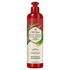 Old Spice Wavy Curly Leave-In Conditioner with Aloe & Avocado Oil, 252 mL, Red,White,Green