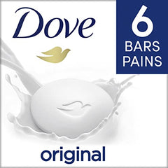 Dove Original Beauty Bar more moisturizing than bar soap Deep Moisture for clean and soft skin 106 g 6 count