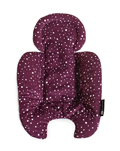 4moms rockaRoo and mamaRoo Infant Insert, for Baby, Infant, and Toddler, Machine Washable, Soft, Plush Fabric, Reversible Design, Maroon