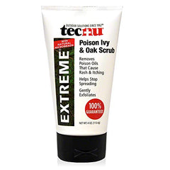 Tecnu Extreme Poison Ivy and Oak Scrub, Removes Poisonous Plant Oils That Cause Rash and Itching, 4 Ounces