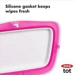 OXO Tot PerfectPull™ Wipes Dispenser with Weighted Plate- Pink