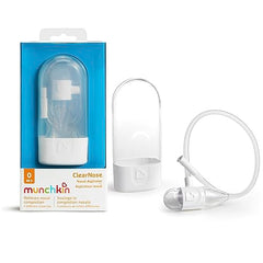 Munchkin Clear Nose Baby Nasal Aspirator, Hygienic Snot Sucker for Stuffy Noses