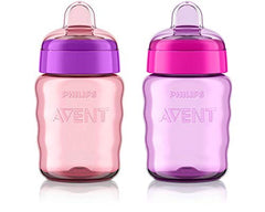 Philips Avent My Easy Sippy Cup 9oz, Pink/Purple,2pk, SCF553/23