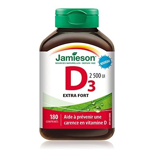 Jamieson Vitamin D 2500IU NEW 180 Tablets