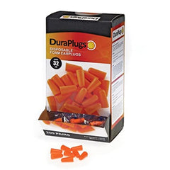 Liberty Glove & Safety DuraPlug Uncorded Disposable Foam Earplug with 32 DB NRR, Orange (Case of 200 Pairs)