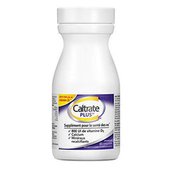 Caltrate Plus Vitamin D3 and Calcium Supplement, 600 mg Tablet, 60 Count