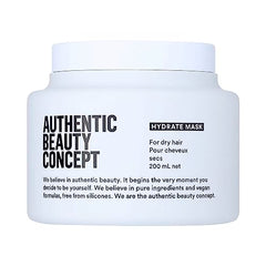 Authentic Beauty Concept Hydrate Mask, Normal To Dry or Curly Hair, Add Moisture & Shine, Vegan and Cruelty Free, Silicone Free, 200mL