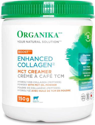 Organika Enhanced Collagen Boost with MCT Oil Powder and Vanilla - 150g