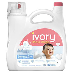 Ivory Snow Baby Liquid Laundry Detergent, Fragrance Free Hypoallergenic Detergent - Zecoya