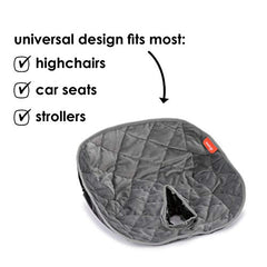 Diono Ultra Dry Seat, Child Car Seat Pad with Waterproof Liner - Potty Training Seat Pads for Infants Baby and Toddlers, Multi-Use for High Chair, Car Seats and Strollers, Machine Washable, Gray