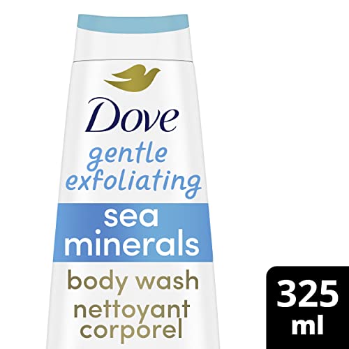 Dove Gentle Exfoliating Body Wash for renewed, healthy-looking skin Sea Minerals gentle body exfoliator nourishes and revives skin 325 ml