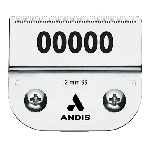 Andis Carbon-Infused Steel UltraEdge Dog Clipper Blade, Size-00000, 1/125-Inch Cut Length (64740)