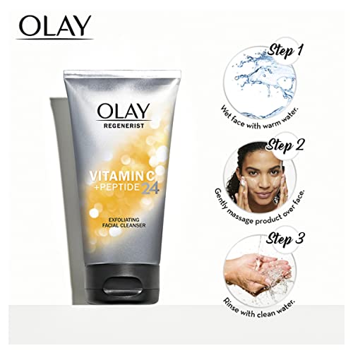 Olay Regenerist Vitamin C + Peptide 24 Brightening Facial Cleanser, 150 mL