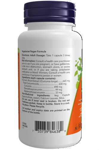 Now Curcumin Complex, 60 Veg Capsules