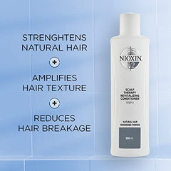 Nioxin System 2 Scalp Therapy Conditioner, for Natural Hair with Progressed Thinning, 16.9 fl oz