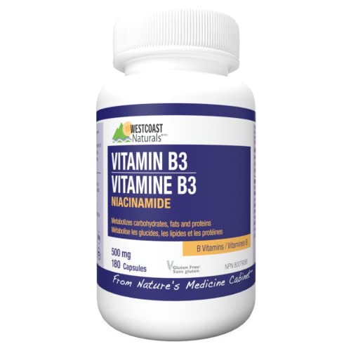 WESTCOAST NATURALS Niacinamide Vitamin B3 180 count