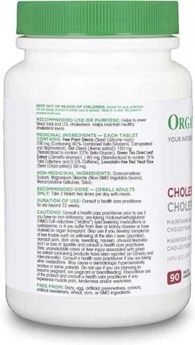 Organika Cholesterol 90 Tabs