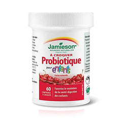 Jamieson Chewable Probiotic for Kids 5 Billion Active Cells - Natural Cherry Flavour