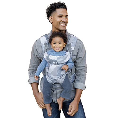 Infantino Flip Advanced 4-in-1 Carrier - Ergonomic, convertible, face-in and face-out front and back carry for newborns and older babies 8-32 lbs, Camo
