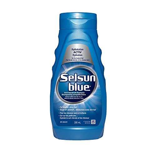 Selsun Blue ACTIV Hydration Anti-Dandruff Shampoo, 300mL, Controls Dandruff and Flaking, Moisturizes Scalp