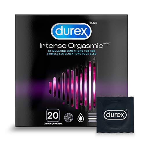 Durex Intense Orgasmic Condoms Ribbed and Dotted