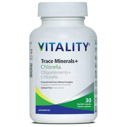 VITALITY Trace Minerals + Chlorella | 30 Vegetable Capsules (30 Days)