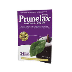 Prunelax Maximum Relief Tablets, Natural Laxative, 24 ct