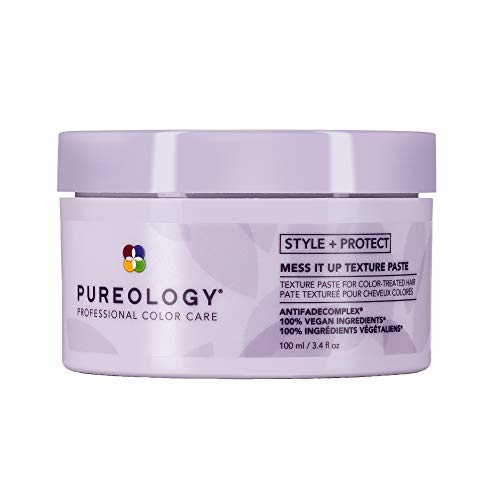 Pureology Mess It Up Texture Hair Paste for Color-Treated Hair - Hair Styling for Colored Hair | Sulfate-Free | Vegan - 100 Mililiters