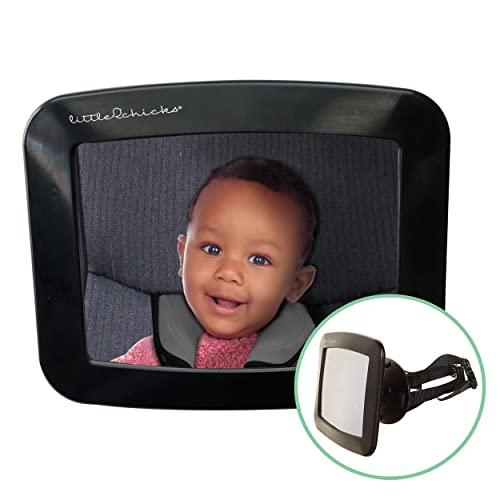 Little Chicks Adjustable Backseat Car Mirror with Securing Dial - for Baby Rear Facing Car Seat - Model CK099