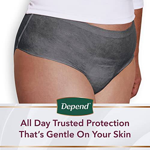 Depend Fresh Protection Adult Incontinence Underwear For Women (Formerly  Depend Fit Flex), Disposable, Maximum, Large, Blush, 28 Count, Incontinence