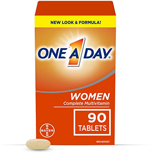 One A Day Multivitamin for Women - Daily Vitamins For Women - Womens Multivitamin With Vitamin A, Vitamin C, Vitamin D, and Zinc for Immune Support, Vitamin E, B12, Biotin, Calcium, Iron, 90 Tablets