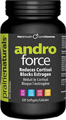 Prairie Naturals Andro-Force Reduces Cortisol & Blocks Estrogen Softgel, 120 count