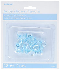 Blue Pacifier Boy Baby Shower Favor Charms, 18ct