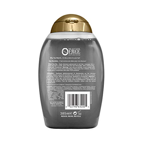 OGX Purifying + Charcoal Detox Shampoo, 385ml