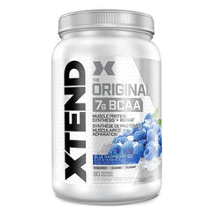 Scivation XTEND Original BCAA Powder | Sugar Free Post Workout Muscle Recovery Drink with Amino Acids | 7g BCAAs for Men & Women | 90 Servings, Blue Raspberry Ice