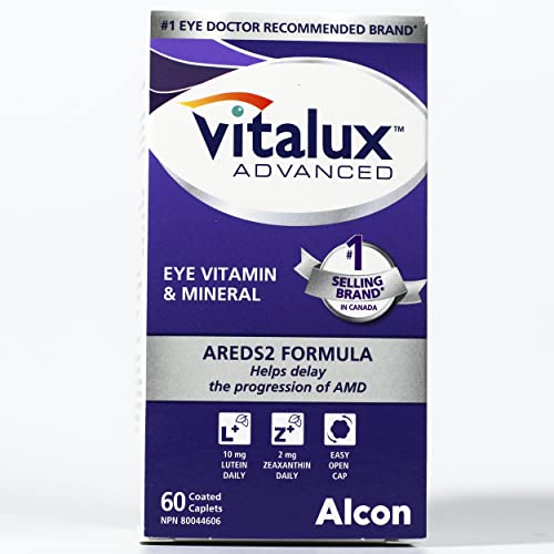 VITALUX® Advanced, Ocular Multivitamin, Age-Related Macular Degeneration Supplement with AREDS 2, AMD, 60 Capsules