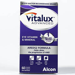 VITALUX® Advanced, Ocular Multivitamin, Age-Related Macular Degeneration Supplement with AREDS 2, AMD, 60 Capsules