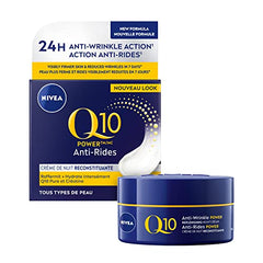 NIVEA Q10 Power Anti-Wrinkle Replenishment Night Cream, 50mL | Anti wrinkle night moisturizer