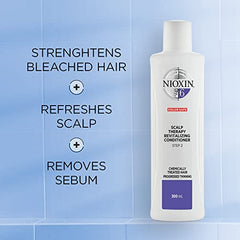 Nioxin System 6 Scalp Therapy Conditioner, For Bleached & Chemically Treated Hair with Progressed Thinning, 33.8 fl oz